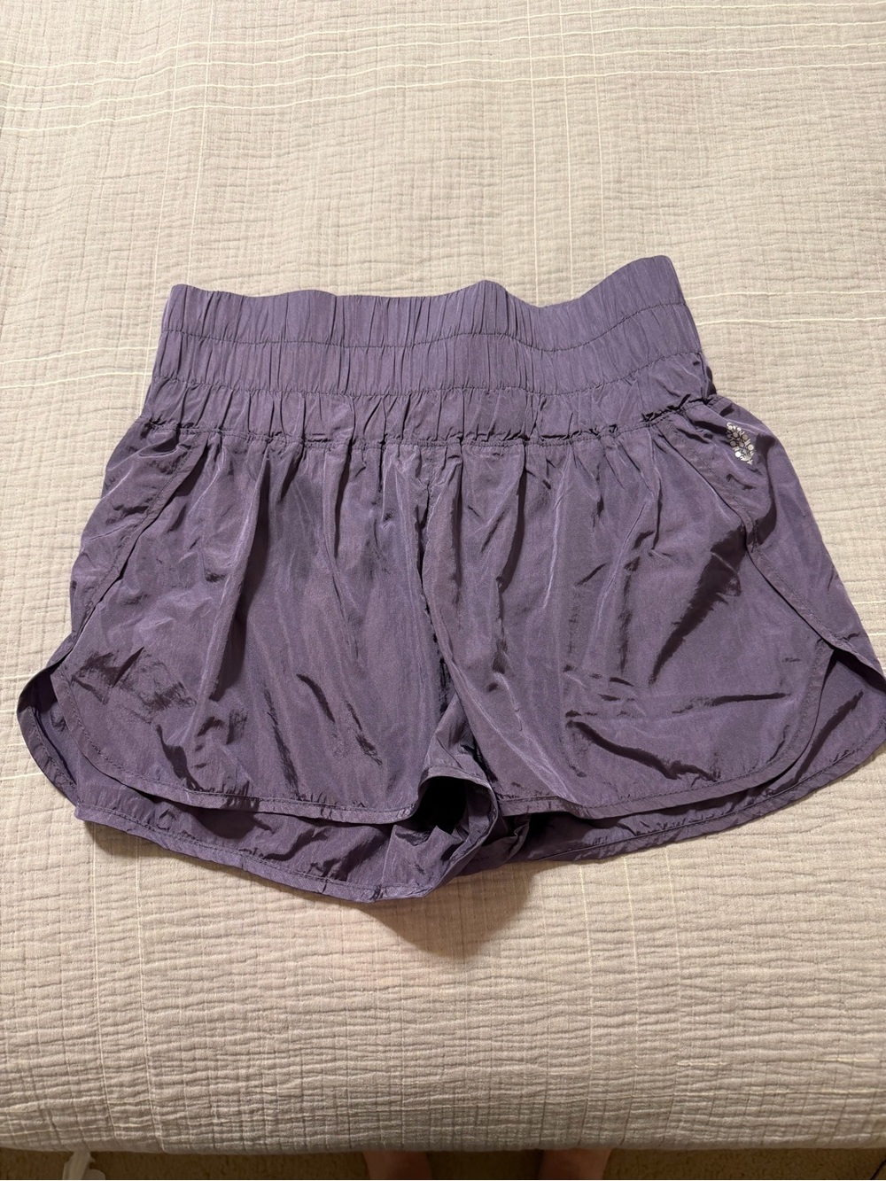 FP Movement by Free People The Way Home Shorts in Metallic Purple